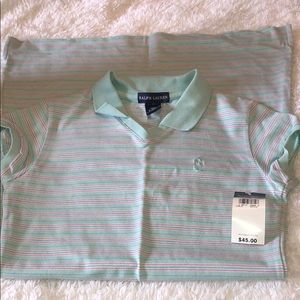 Ralph Lauren Girls Striped Polo Dress